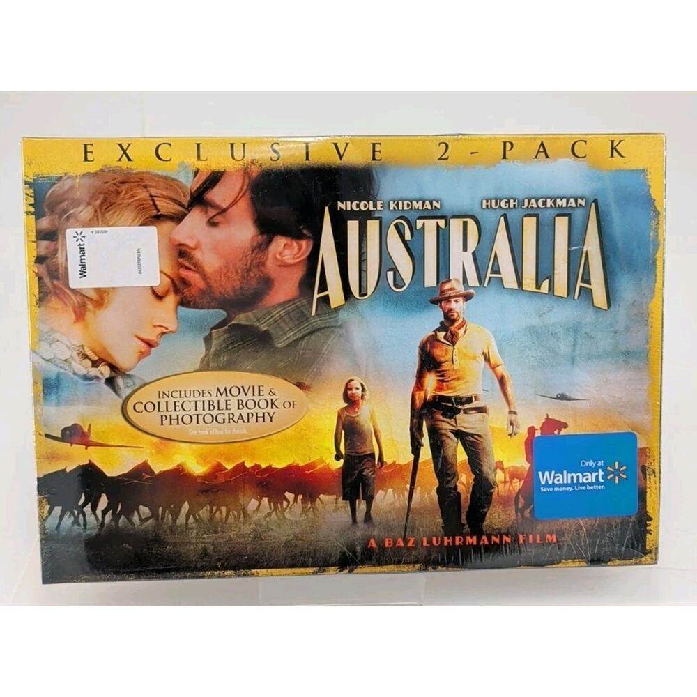 AUSTRALIA Movie DVD 2008 Nicole Kidman Hugh Jackman Walmart Exclusive 2-Pack